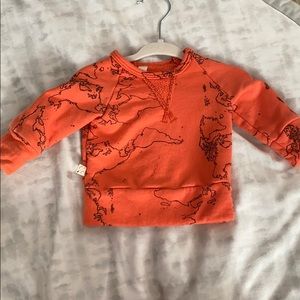 Childhoods clothing orange maps pull over